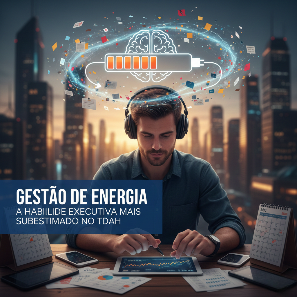 Gestão de energia é a habilidade executiva mais subestimada no TDAH